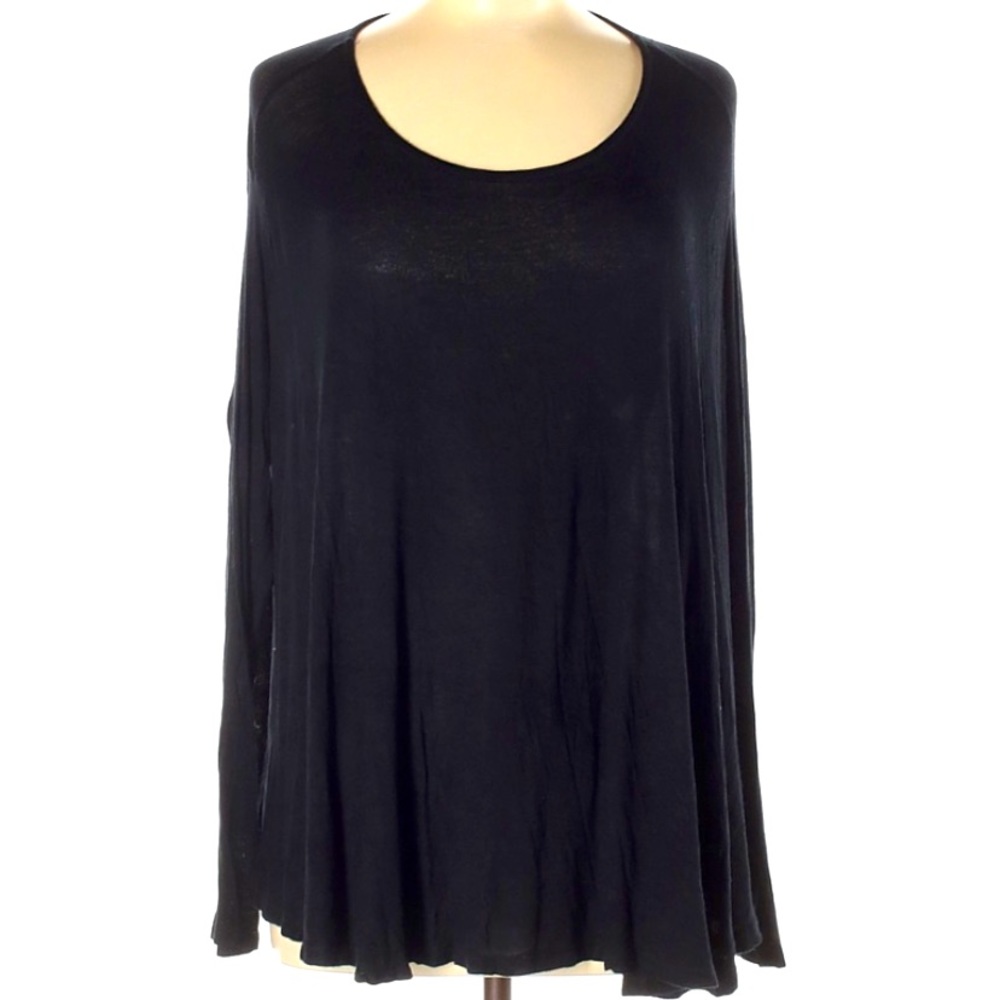Phanuel | Long Sleeve Black Top Medium
